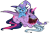 Size: 1618x1062 | Tagged: safe, alternate version, artist:mechanakal, edit, imported from derpibooru, trixie, twilight sparkle, book, cape, clothes, female, hat, lesbian, magic, shipping, simple background, telekinesis, transparent background, trixie's cape, trixie's hat, twixie