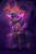 Size: 2000x3000 | Tagged: safe, artist:jedayskayvoker, imported from derpibooru, oc, oc:karolin, deer, clothes, colored, colored sketch, dark magic, deer oc, evil grin, full color, gradient background, grin, high res, hooves, looking at you, magic, male, rule 63, scarf, sketch, smiling, sombra eyes