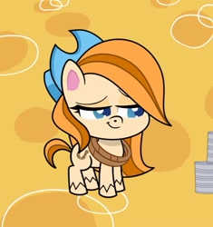 Size: 715x761 | Tagged: safe, imported from derpibooru, screencap, lariat (character), earth pony, pony, my little pony: pony life, spoiler:pony life s02e10, cropped, female, g4.5, hat, lariat, mare, pony life, solo, the great cowgirl hat robbery
