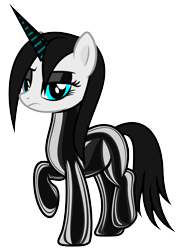 Size: 2843x3942 | Tagged: safe, alternate version, artist:severity-gray, imported from derpibooru, oc, oc:culpa, pony, unicorn, eyeshadow, female, high res, latex, latex suit, living latex, makeup, mare, sad, shiny, simple background, solo, transparent background, unamused