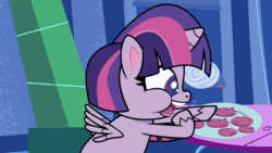 Size: 1920x1080 | Tagged: safe, imported from derpibooru, screencap, twilight sparkle, alicorn, pony, my little pony: pony life, spoiler:pony life s02e11, animated, bipedal, computer chip cookie, cookie, eating, fat, female, fetish fuel, food, g4.5, mare, planet of the apps, pony life, solo, sound, twilard sparkle, twilight sparkle (alicorn), webm
