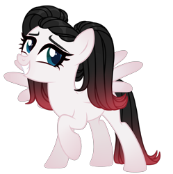 Size: 2156x2168 | Tagged: safe, alternate version, artist:aurorakaufmann, imported from derpibooru, oc, oc only, oc:giggle glider, pegasus, pony, female, grin, high res, jester, mare, raised hoof, simple background, smiling, solo, transparent background
