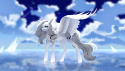 Size: 7680x4320 | Tagged: safe, artist:ohhoneybee, imported from derpibooru, oc, oc only, oc:hunter dream, pegasus, pony, absurd resolution, female, mare, solo