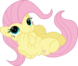 Size: 4080x3430 | Tagged: safe, artist:lincolnbrewsterfan, derpibooru exclusive, imported from derpibooru, fluttershy, pegasus, pony, .svg available, curled up, cute, cute face, cute smile, female, fluttershy's cutie mark, grooming, inkscape, lincolnbrewsterfan is trying to murder us, looking at you, looking up, mare, no base, preening, shyabetes, smiling, smiling at you, svg, vector, weapons-grade cute, wings