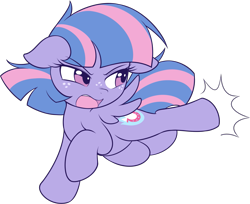 Size: 1755x1434 | Tagged: safe, artist:pestil, imported from ponybooru, wind sprint, pegasus, pony, female, filly, kick, simple background, transparent background