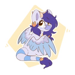 Size: 2000x2000 | Tagged: safe, artist:kellythedrawinguni, imported from derpibooru, oc, oc only, original species, pony, female, glasses, high res, mare, solo