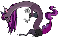 Size: 1280x839 | Tagged: safe, artist:renhorse, imported from derpibooru, oc, oc only, oc:dissonance, draconequus, female, simple background, solo, transparent background
