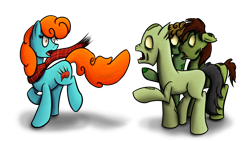 Size: 1920x1080 | Tagged: safe, artist:greenflyart, imported from derpibooru, oc, oc:nessie (bronyscot), undead, zombie, bronyscot, mascot, simple background, transparent background