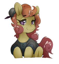 Size: 1073x1171 | Tagged: safe, artist:starlightspark, imported from derpibooru, oc, oc only, oc:marée de rêve, pegasus, pony, beret, blouse, clothes, crisis equestria, female, filly, hat, pegasus oc, simple background, solo, transparent background