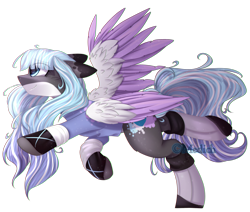 Size: 2663x2253 | Tagged: safe, artist:mediasmile666, imported from derpibooru, oc, oc only, pegasus, pony, female, floppy ears, high res, leg warmers, mare, profile, simple background, spread wings, transparent background, two toned wings, wings