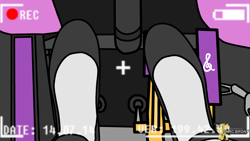 Size: 3840x2160 | Tagged: safe, artist:forzaveteranenigma, imported from derpibooru, octavia melody, human, fanfic:equestria motorsports, car, clothes, downshift, feet, flats, heel and toe, high res, mclaren, mclaren f1, pedal, recording, shifting, shoes, socks, watermark