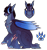 Size: 2176x2307 | Tagged: safe, artist:sleepy-nova, imported from derpibooru, oc, oc only, oc:guardian, hybrid, high res, interspecies offspring, male, offspring, parent:discord, parent:princess luna, parents:lunacord, simple background, solo, transparent background