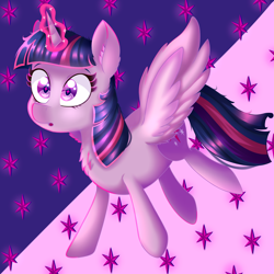 Size: 3000x3000 | Tagged: safe, artist:sweet-shroom, imported from derpibooru, part of a set, twilight sparkle, alicorn, pony, chest fluff, cute, cutie mark, ear fluff, high res, redraw, solo, twiabetes, twilight sparkle (alicorn)