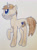 Size: 1440x1921 | Tagged: safe, artist:fruiitypieq, artist:shycookieq, imported from derpibooru, oc, oc only, pony, unicorn, beard, facial hair, horn, looking up, male, raised hoof, smiling, solo, stallion, traditional art, unicorn oc