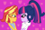 Size: 896x600 | Tagged: safe, artist:jadeharmony, artist:jadethepegasus, imported from derpibooru, sci-twi, sunset shimmer, twilight sparkle, fanfic:sunset shimmer discovers her feet, equestria girls, crossover, cute, duo, duo female, fanfic art, female, heart, lesbian, romantic, scitwishimmer, shimmerbetes, shipping, sunsetsparkle, the little mermaid