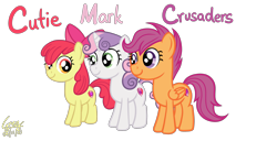 Size: 3000x1536 | Tagged: safe, artist:gregory-the-griffon, artist:gregoryco123, artist:parclytaxel, imported from derpibooru, apple bloom, scootaloo, sweetie belle, earth pony, pegasus, pony, unicorn, cutie mark crusaders, female, filly, simple background, transparent background