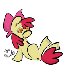 Size: 437x436 | Tagged: safe, artist:cerbiastrello, imported from derpibooru, apple bloom, earth pony, pony, female, filly, solo