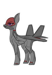Size: 896x1280 | Tagged: safe, artist:andromailus, oc, oc only, original species, plane pony, pony, f-22 raptor, female, looking at you, plane, simple background, solo, transparent background
