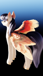 Size: 2160x3840 | Tagged: safe, artist:philichez, artist:postponynsfw, imported from derpibooru, oc, pegasus, pony, 3d, blender, female, fur, high res, simple background, wings