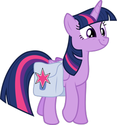 Size: 1920x2048 | Tagged: safe, artist:jp, derpibooru exclusive, imported from derpibooru, twilight sparkle, alicorn, pony, a trivial pursuit, .svg available, bag, cute, female, mare, saddle bag, simple background, smiling, solo, svg, transparent background, twiabetes, twilight sparkle (alicorn), vector