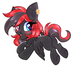 Size: 4000x3464 | Tagged: safe, artist:pesty_skillengton, imported from derpibooru, oc, oc only, oc:sharpe, pegasus, pony, blushing, butt, cute, dock, female, happy, heart eyes, heterochromia, looking back, mare, piercing, plot, smiling, solo, solo female, wingding eyes