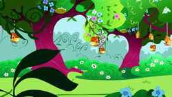 Size: 1280x720 | Tagged: safe, imported from derpibooru, screencap, the ticket master, background, canterlot, flower, garden, imagine spot, no pony, scenic ponyville, tree