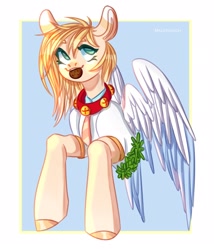 Size: 1851x2160 | Tagged: safe, artist:malarunych, imported from derpibooru, oc, oc only, pony, angel, solo, wings