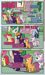 Size: 1920x3169 | Tagged: safe, artist:alexdti, artist:estories, imported from derpibooru, apple bloom, scootaloo, sweetie belle, oc, oc:ale, oc:brainstorm (alexdti), oc:marco, oc:purple creativity, oc:silverlay, oc:star logic, oc:umberto, earth pony, pegasus, pony, unicorn, comic:quest for friendship, comic, cutie mark crusaders, female, glowing, glowing horn, horn, magic, male, mare, stallion, telekinesis