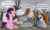 Size: 1386x835 | Tagged: artist needed, safe, imported from derpibooru, pipp petals, oc, oc:littlepip, pegasus, pony, unicorn, fallout equestria, adorapipp, clothes, cloud, cloudy, cute, dead tree, facehoof, female, g5, mare, pipbuck, text, tree, vulgar, wasteland