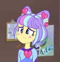 Size: 494x514 | Tagged: safe, imported from derpibooru, screencap, supernova zap, equestria girls, equestria girls series, sunset's backstage pass!, spoiler:eqg series (season 2), befuddled, cute, female, solo, su-z, su-z-betes