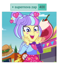 Size: 710x791 | Tagged: safe, imported from derpibooru, screencap, supernova zap, derpibooru, equestria girls, equestria girls series, lost and pound, spoiler:eqg series (season 2), cute, lost and pound: fluttershy, meta, milestone, solo, su-z, su-z-betes, tags