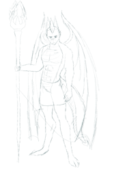 Size: 353x529 | Tagged: safe, artist:lullabyjak, imported from derpibooru, spike, anthro, dragon, sketch, staff, wip