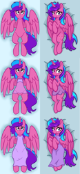 Size: 3352x7200 | Tagged: safe, artist:chelseawest, imported from derpibooru, part of a set, oc, oc only, oc:melody aurora, alicorn, pony, alicorn oc, body pillow, body pillow design, clothes, cute, dress, female, heart eyes, horn, lingerie, looking at you, lying, lying down, ocbetes, offspring, parent:flash sentry, parent:twilight sparkle, parents:flashlight, part of a series, solo, wingding eyes, wings