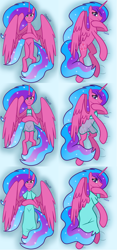 Size: 3352x7187 | Tagged: safe, artist:chelseawest, imported from derpibooru, part of a set, oc, oc only, oc:melody aurora, alicorn, pony, alicorn oc, body pillow, body pillow design, clothes, cute, dress, female, flowing hair, flowing mane, flowing tail, heart eyes, horn, lingerie, looking at you, lying, lying down, ocbetes, offspring, older, parent:flash sentry, parent:twilight sparkle, parents:flashlight, part of a series, solo, wingding eyes, wings
