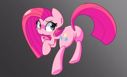 Size: 4000x2448 | Tagged: safe, artist:kindakismet, imported from derpibooru, pinkie pie, earth pony, pony, female, high res, looking back, mare, pinkamena diane pie, simple background