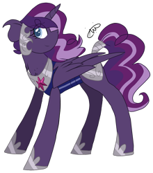 Size: 1461x1661 | Tagged: safe, artist:gallantserver, imported from derpibooru, oc, oc only, oc:harmony, alicorn, pony, female, magical lesbian spawn, mare, offspring, parent:pinkie pie, parent:twilight sparkle, parents:twinkie, simple background, solo, transparent background