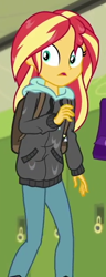Size: 234x610 | Tagged: safe, imported from derpibooru, screencap, sunset shimmer, eqg summertime shorts, equestria girls, monday blues, cropped, wet hair