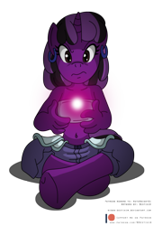 Size: 2082x3056 | Tagged: safe, artist:niban-destikim, imported from derpibooru, oc, oc only, oc:gem, anthro, unguligrade anthro, unicorn, bare shoulders, belly button, clothes, ear piercing, earring, female, high res, jewelry, no source, patreon, patreon logo, patreon reward, piercing, plasma, shorts, simple background, solo, solo female, strapless, transparent background