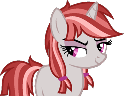 Size: 673x521 | Tagged: safe, artist:pegasski, imported from derpibooru, oc, oc only, pony, unicorn, base used, bedroom eyes, bust, eyelashes, female, horn, mare, simple background, smiling, smirk, solo, transparent background, unicorn oc