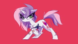 Size: 4096x2301 | Tagged: safe, artist:nekosnicker, imported from derpibooru, sweetie belle, pony, unicorn, bandage, bandaid, bruised, female, messy mane, scar, solo