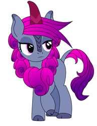 Size: 2550x3300 | Tagged: safe, artist:tsitra_irl, edit, imported from derpibooru, vector edit, oc, oc only, oc:neon glow, kirin, ponyfinder, blue coat, dungeons and dragons, emo, female, gray coat, high res, kirin oc, oc kirin, ombre hair, pathfinder, pen and paper rpg, pink eyes, pink hair, purple hair, purple hair is sexy, rpg, sibling, simple background, solo, transparent background, vector