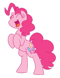 Size: 1068x1387 | Tagged: safe, artist:crade, pinkie pie, earth pony, pony, female, mare, simple background, solo, solo female, transparent background