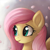 Size: 1024x1024 | Tagged: safe, artist:catachromatic, artist:thisponydoesnotexist, derpibooru exclusive, edit, imported from derpibooru, fluttershy, pegasus, pony, ai content, ai generated, digital painting, female, flower petals, generator:thisponydoesnotexist, gradient background, looking left, neural network, overpaint, paintover, smiling, solo