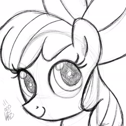 Size: 2048x2048 | Tagged: artist needed, safe, imported from derpibooru, apple bloom, earth pony, pony, female, filly, high res, sketch, solo