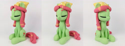 Size: 5184x1920 | Tagged: safe, artist:sparkle257, imported from derpibooru, tree hugger, earth pony, pony, eyes closed, figurine, irl, photo, solo