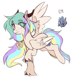 Size: 1280x1370 | Tagged: safe, artist:lynesssan, imported from derpibooru, oc, oc only, oc:celestine, pegasus, pony, female, horns, mare, simple background, solo, transparent background