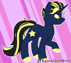 Size: 1341x1189 | Tagged: safe, artist:azure-quill, imported from derpibooru, oc, oc only, pony, unicorn, male, solo, stallion