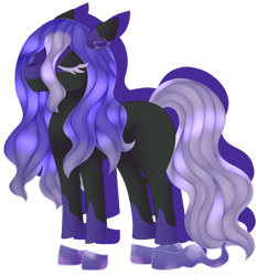 Size: 1920x2056 | Tagged: safe, artist:spokenmind93, imported from derpibooru, oc, oc only, ghost, pony, shadow pony, undead, eyes closed, long mane, long tail, pokémon, ponymon, solo, spectrier