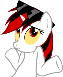 Size: 3268x4000 | Tagged: safe, artist:blackjackpone, artist:thorinair, edit, imported from derpibooru, oc, oc only, oc:blackjack, unicorn, fallout equestria, fallout equestria: project horizons, fanfic art, female, horn, mare, recolor, scrunchy face, shrug, simple background, small horn, sunglasses, transparent background, vector