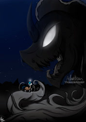 Size: 1024x1449 | Tagged: safe, artist:greenflyart, imported from derpibooru, pony of shadows, stygian, pony, unicorn, male, night, stallion